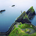 Staircase leading to the Dunquin Pier in Ireland
